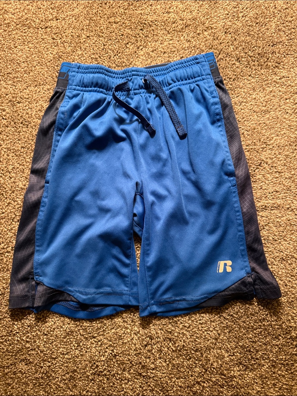 Russell Athletic Royal Blue Shorts with Navy Side Panels